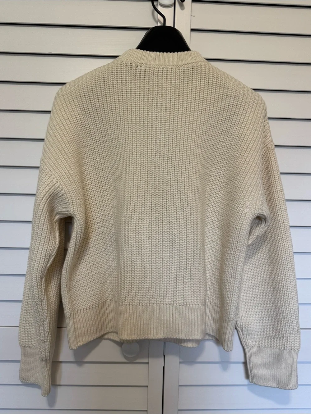 Jenni Kayne, Cotton Hayes Crewneck Cardigan, Ivory, Size XS, NWT - Picture 6 of 8